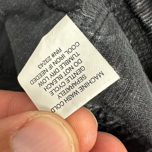 Soho New York Company Black Corduroy Straight Leg Jeans Womens Size 10 Stretchy - Picture 6 of 6